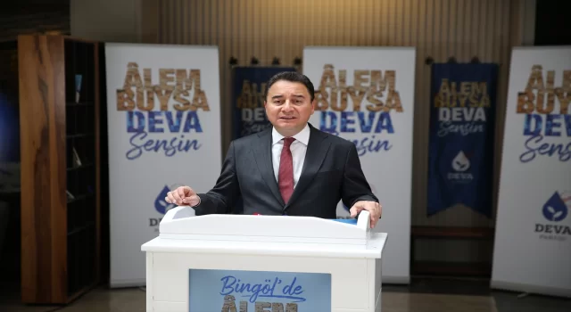 DEVA Partisi Genel Başkanı Babacan, Bingöl’de konuştu:
