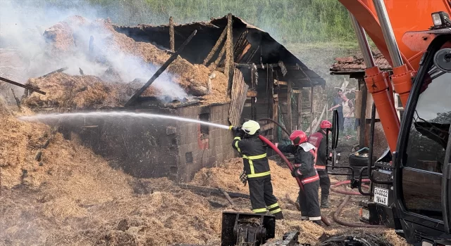 Sakarya’da çıkan çiftlik yangınında 1 kişi dumandan etkilendi 