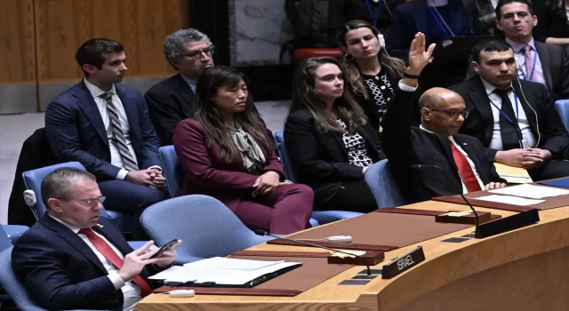 ABD, BM Güvenlik Konseyi’nde Filistin’in BM’ye tam üyeliği talep edilen karar tasarısını veto etti
