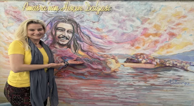 Rus ressam, Amasra’dan aldığı ilhamla özgün tekniğini geliştiriyor