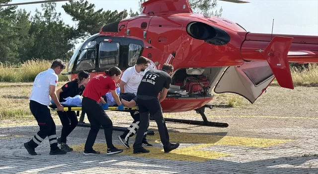 Alanya’da ambulans helikopter 14 yaşındaki kız için havalandı
