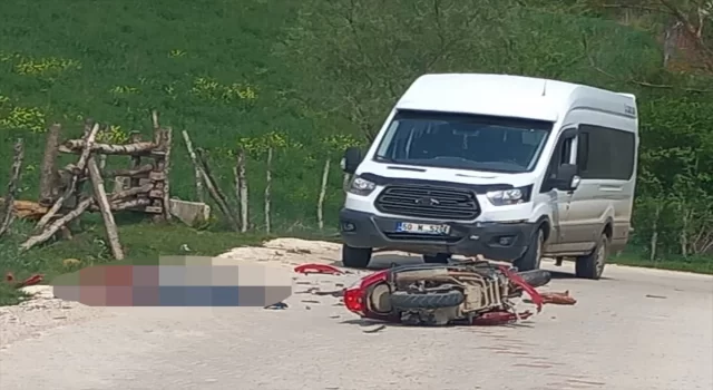 Tokat’ta minibüs ile çarpışan motosikletin sürücüsü öldü