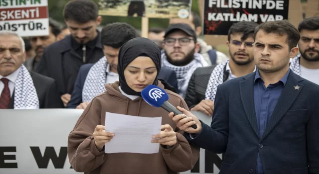 Sakarya’da üniversite öğrencileri Gazze’ye destek yürüyüşü düzenledi