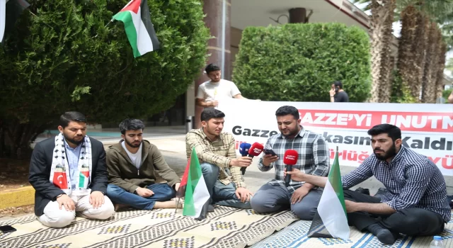 Şanlıurfa’da üniversite öğrencileri ABD’deki Filistin eylemlerine destek verdi