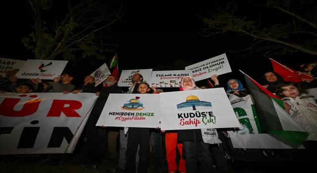 ABD’nin Ankara Büyükelçiliği önünde İsrail protestosu