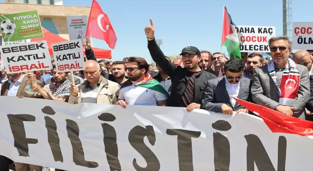 Nevşehir’de üniversite öğrencileri İsrail’in Gazze’ye yönelik saldırılarını protesto etti