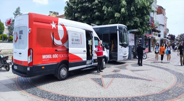 Edirne’de düzensiz göçmenlerin tespitini yapan Mobil Göç Noktası aracı hizmete başladı