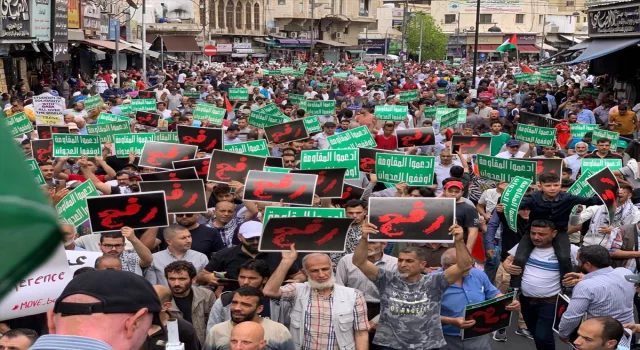 Ürdün’de yüzlerce kişi İsrail’in Refah’a yönelik kara saldırısını protesto etti