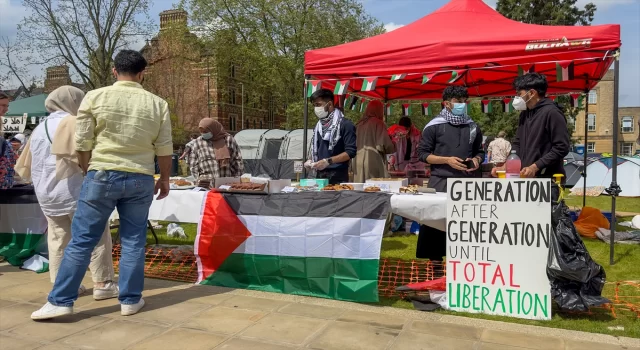 Oxford Üniversitesi’nde Filistin’e destek eylemi 5. gününde devam ediyor