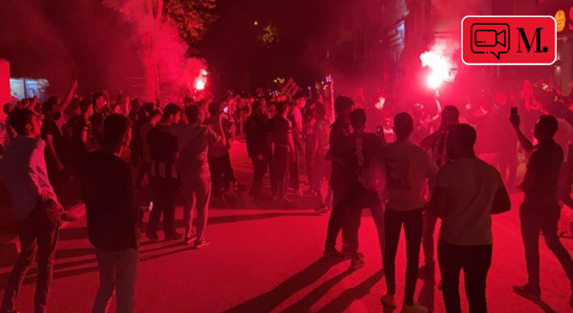 Beşiktaş taraftarı ve güvenlik güçleri arasında arbede: Havaya ateş açıldı