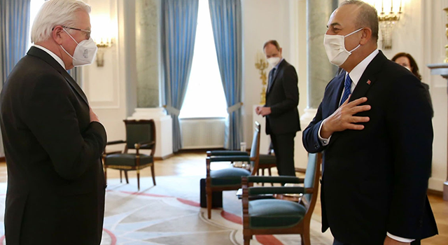 Dışişleri Bakanı Çavuşoğlu, Almanya Cumhurbaşkanı ile görüştü
