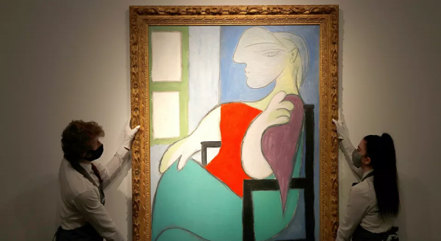 Picasso'nun Marie-Therese tablosuna açık artırmada 103.4 milyon dolar ödendi