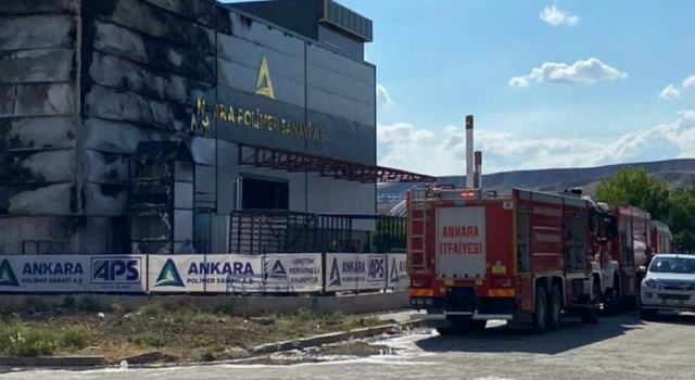 Ankara'da fabrika yangını: 9 yaralı