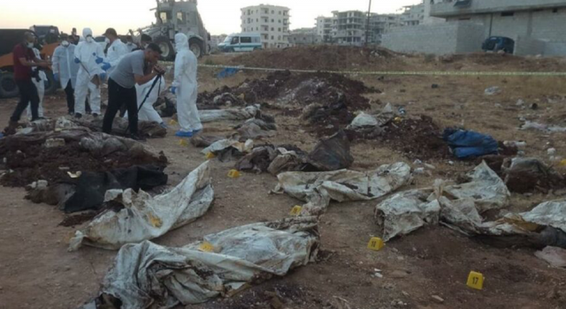Afrin'de toplu mezar dehşeti! 35 ceset