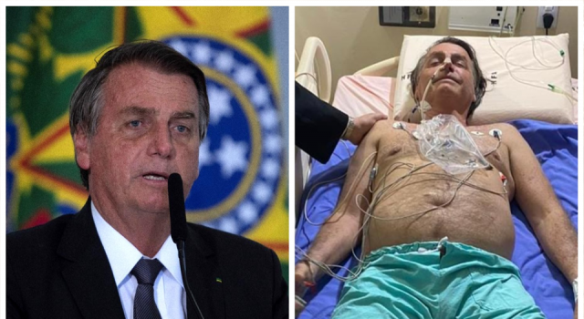 Kronik hıçkırığın incelenmesi için hastanede kalan Bolsonaro'dan ilk fotoğraf