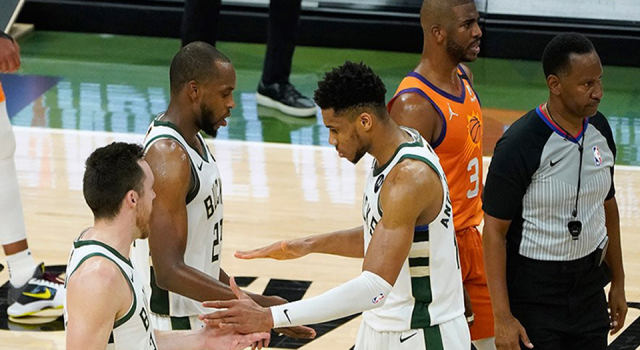 NBA finalinde Suns'ı yenen Milwaukee Bucks, seriyi eşitledi