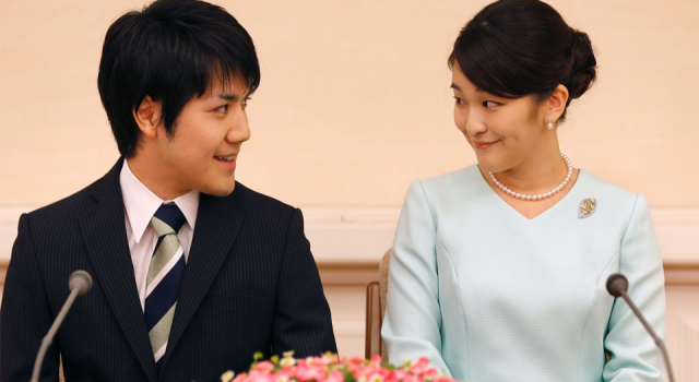 Japonya'da Prenses Mako üniversite aşkı Komuro Kei ile evlendi