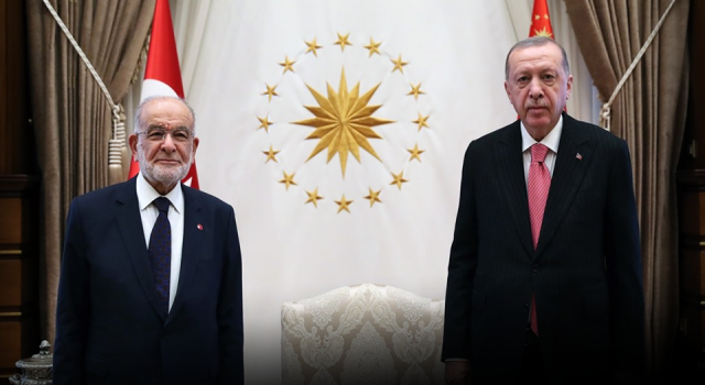 Cumhurbaşkanı Erdoğan, Temel Karamollaoğlu ile görüştü