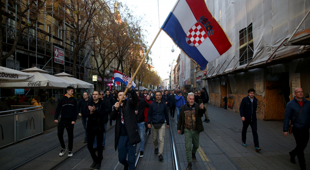 Hırvatistan'da Koronavirüs tedbirleri protesto edildi