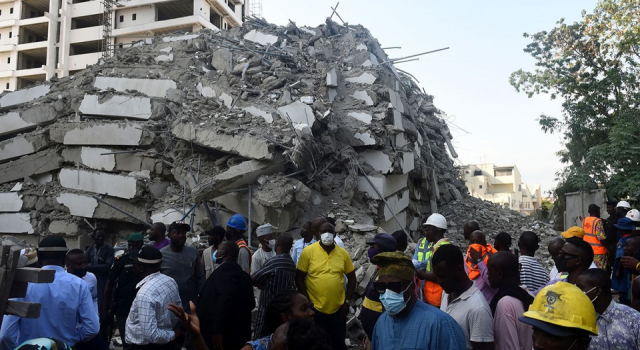 Nijerya'da bina çökmesi sonucu ölenlerin sayısı 36'ya yükseldi