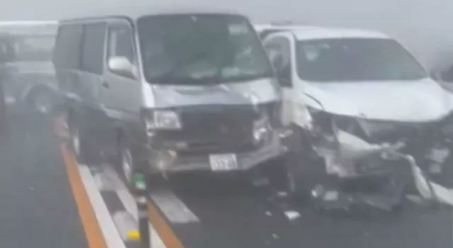 Tokyo'da sis nedeniyle zincirleme trafik kazası: 23 yaralı