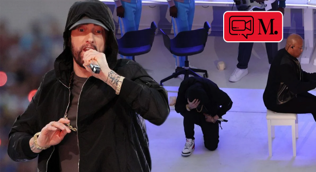 Eminem hem ırkçılığı hem NFL yasağını protesto etti