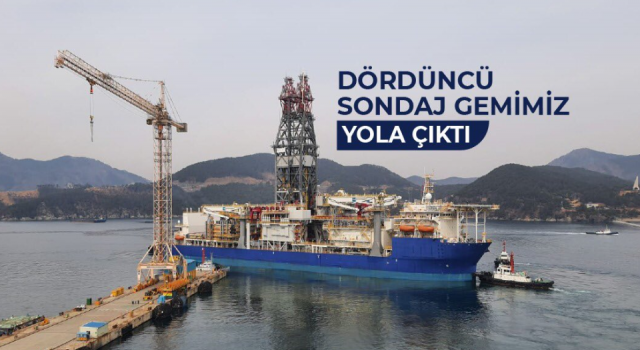 Türkiye'nin 4'üncü sondaj gemisi yola çıktı
