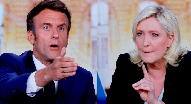 Macron ve Le Pen televizyonda karşılaştı