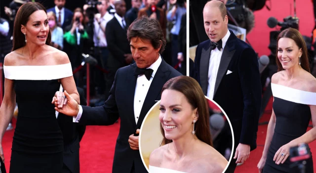 Tom Cruise'dan Prens William ve eşi Kate Mİddleton'a özel karşılama