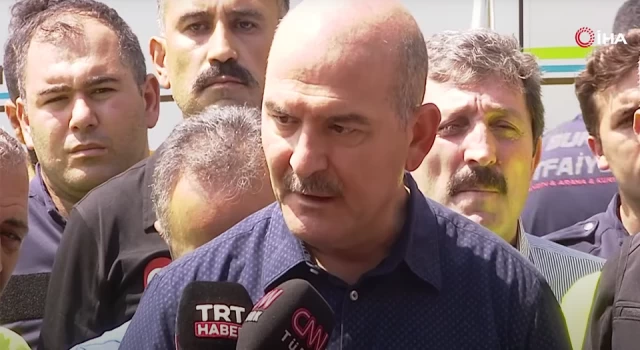 Süleyman Soylu: Yangının çıkışına dair bir şüphelimiz var