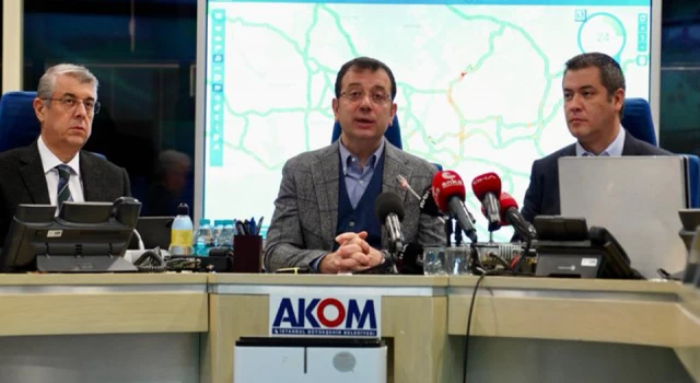 İmamoğlu'ndan AKOM'da "kuvvetli yağış" açıklaması