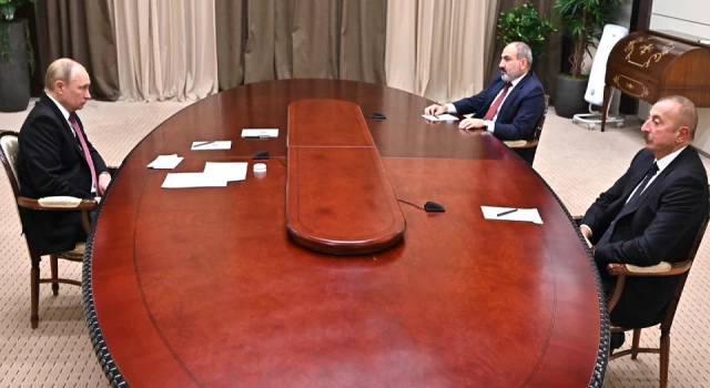 Aliyev ve Paşinyan, Putin'le görüşmek üzere Soçi'de
