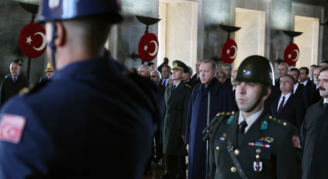 Atatürk'ün vefatının 84. yılında devlet erkanı Anıtkabir'deydi