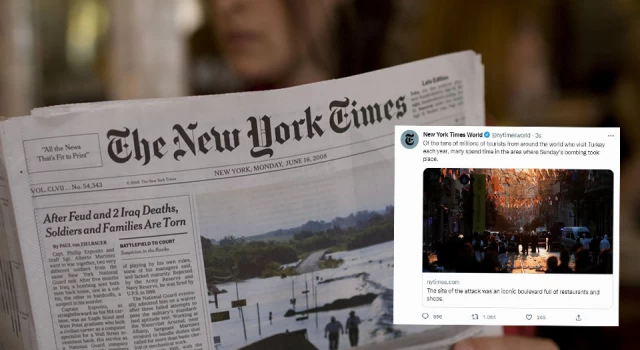 New York Times 'İstiklal saldırısı'nı değil turistlerin endişesini duyurdu