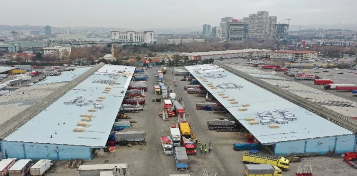 Ankara’da hal çatısı yenileniyor