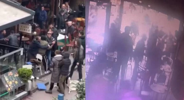 Cihangir'deki bir kafede baltalı saldırgan paniği