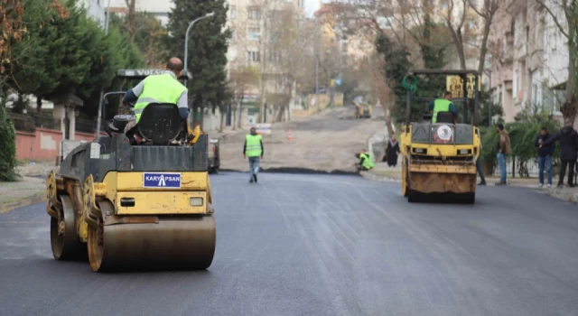 Petrol İş Mahallesi’nde 1250 ton asfalt serimi yapıldı