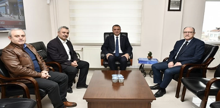 Malkara Belediye Başkanı Ulaş Yurdakul’dan Malkara İlçe Kaymakamı Kerem Süleyman Yüksel’e Ziyaret