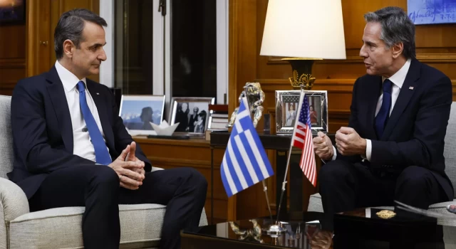 ABD Dışişleri Bakanı Blinken, Yunanistan Başbakanı Miçotakis ile Atina'da görüştü