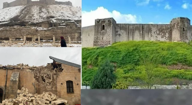 Kahramanmaraş depreminde tarihi Gaziantep Kalesi de yıkıldı