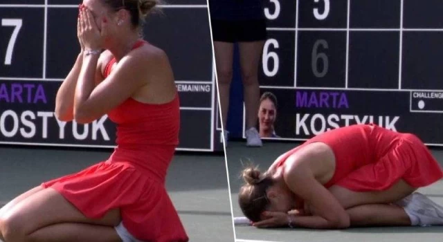 Ukraynalı tenis şampiyonu Marta Kotsyuk, Rus rakibinin elini sıkmayı reddetti