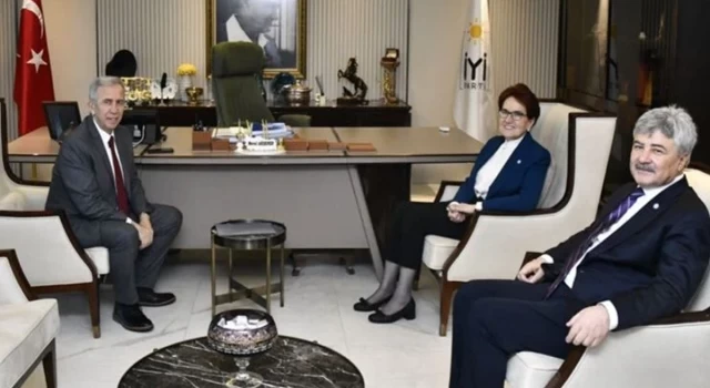 İYİ Parti Lideri Meral Akşener, ABB Başkanı Mansur Yavaş ile görüştü