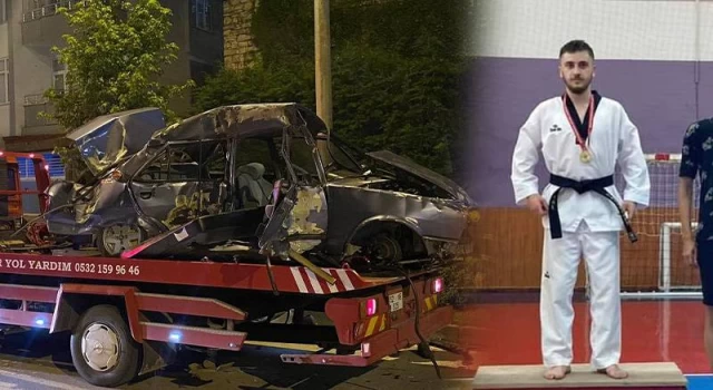 Milli tekvandocu Batuhan Çakmak, trafik kazasında hayatında kaybetti