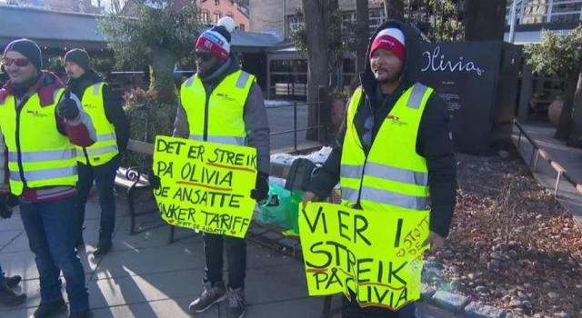 Norveç'te on binlerce işçi grevde