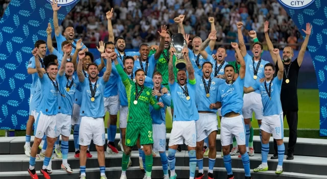 UEFA Süper Kupa'nın sahibi Manchester City oldu