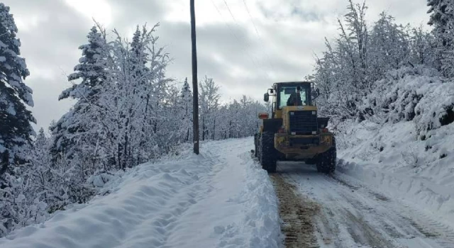 Trabzon ve Rize'de kar nedeniyle 14 yerleşim yerinin yolu ulaşıma kapandı