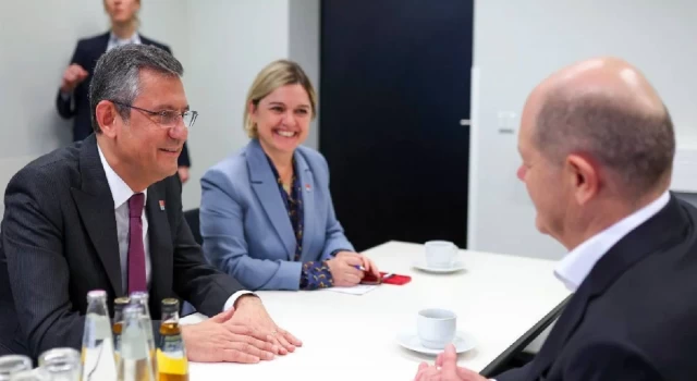 CHP lideri Özgür Özel, Almanya Başkanı Olaf Scholz İle Buluştu