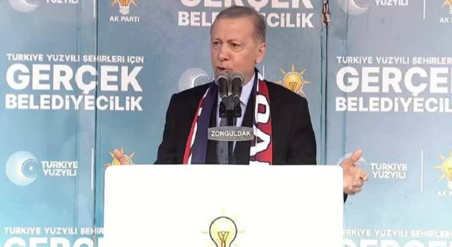 Erdoğan yerel seçim startını Zonguldak'ta verdi