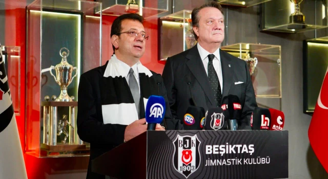 İmamoğlu, Beşiktaş'ı ziyaret etti: "Centilmence bir yarış temenni ediyoruz"