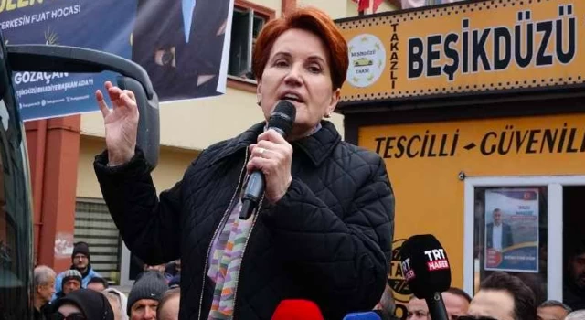 İYİ Parti lideri Meral Akşener: Diyorlar ki Akşener, Erdoğan'a oy istiyor, ne alakası var kardeşim